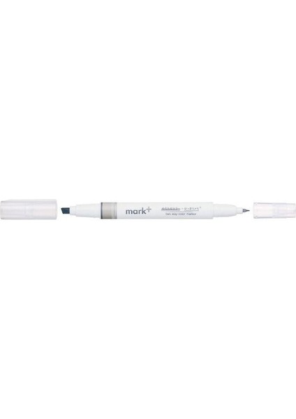 Mark+ Çift Taraflı ( Fosforlu ve Fineliner) Kalem Grey