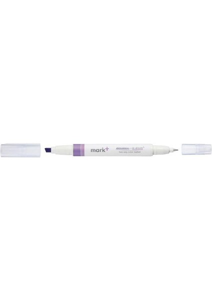 Mark+ Çift Taraflı ( Fosforlu ve Fineliner) Kalem Purple
