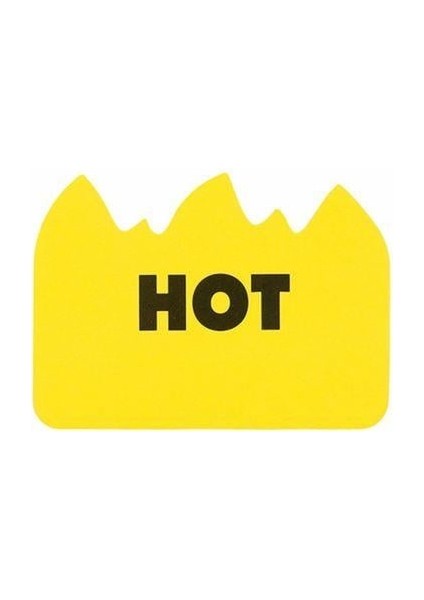 Hot Flame Sticky Note Post It Sarı