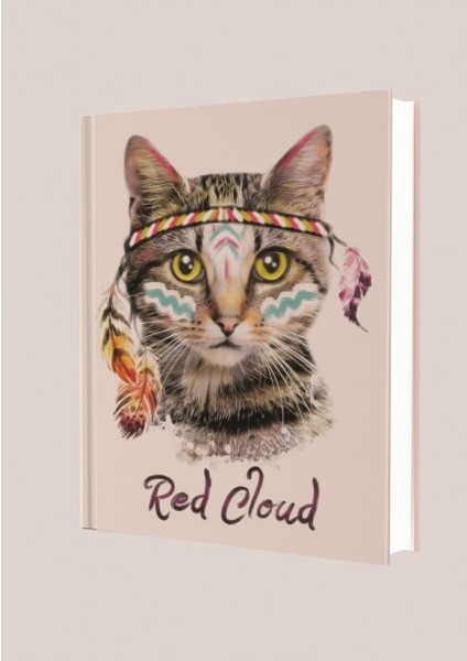 Red Cloud Çizgili 96 Yaprak Sert Kapak Defter