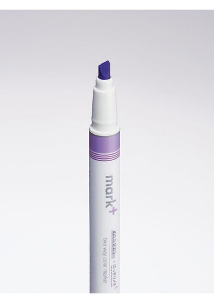 Mark+ Çift Taraflı ( Fosforlu ve Fineliner) Kalem Purple