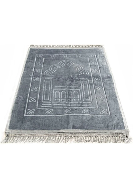 Soft Yumuşak Kadife Peluş Seccade Koyu Kahve 70 x 110 cm - 750 gr