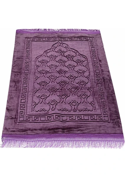 Soft Yumuşak Kadife Peluş Seccade Koyu Kahve 70 x 110 cm - 750 gr