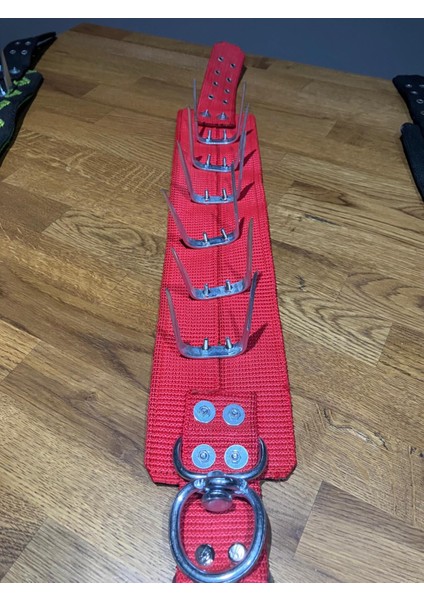 Mutlu Tavukçuluk Kangal Malaklı Tasma Dokuma U Çivili Dikenli Köpek Boyun Tasması 10X80 cm