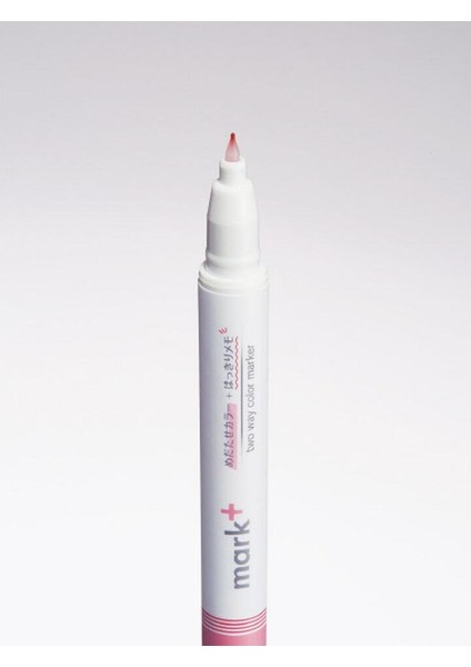 Mark+ Çift Taraflı ( Fosforlu ve Fineliner) Kalem Pink
