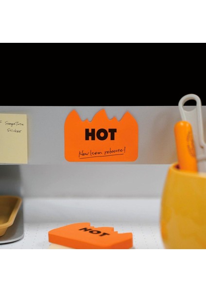 Hot Flame Sticky Note Post It Turuncu