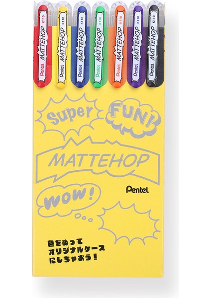 Mattehop 1.0 mm Jel Kalem Seti - Original Set