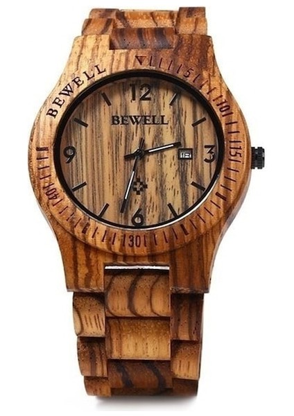 Erkek Kol Saati Ahşap El Yapımı Brown (Yurt Dışından)