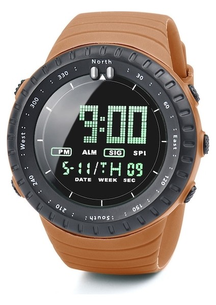 Cbtx LED Dijital Erkek Kol Saati Turuncu (Yurt Dışından)