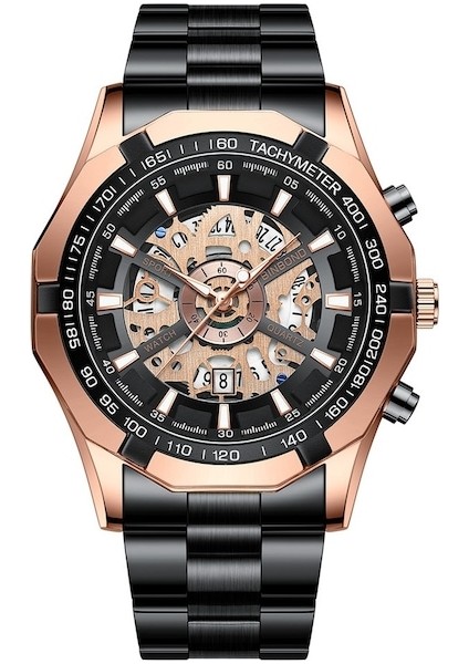 Fashionwoca WN179 Siyah Erkek Su Geçirmez Saat (Yurt Dışından)