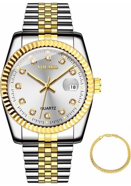 Fashionwoca WN108 Gümüş Erkek Çelik Kordon Saati (Yurt Dışından)