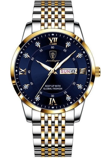 Jolıta Erkek Saat Su Geçirmez Aydınlık Takvim Kuvars SAAT-GZ1005 (Yurt Dışından)