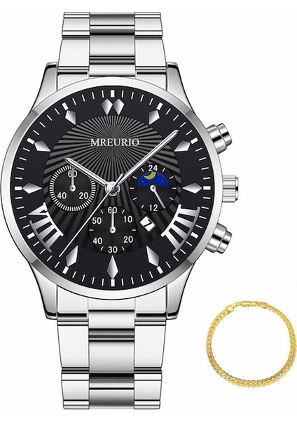 Fashionwoca WN125 Gümüş Erkek Çelik Kordon Saati (Yurt Dışından)