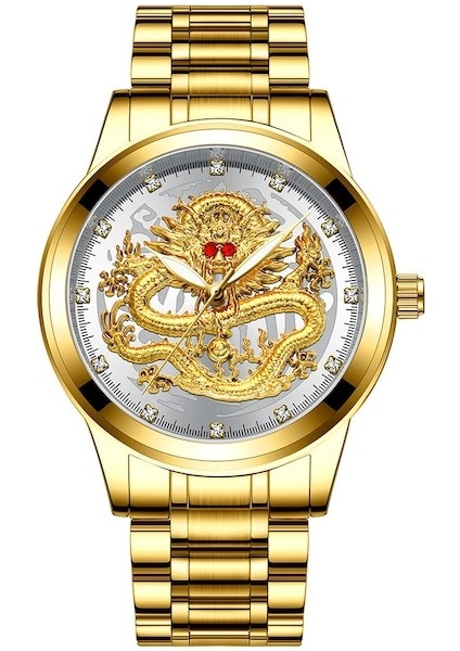 Fashionwoca WN201 Altın Erkek Su Geçirmez Saat (Yurt Dışından)