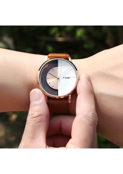 Tomi T080 Kol Saati Altın Rengi Kasa ve Kahverengi Kayış (Yurt Dışından) fırsatları