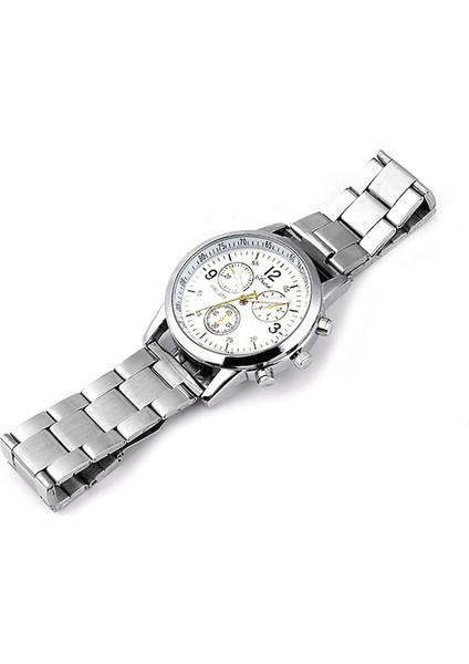 Erkek Yuvarlak Alaşım Band Analog Ekran Kuvars Kol Saati Blue (Yurt Dışından) fırsatları