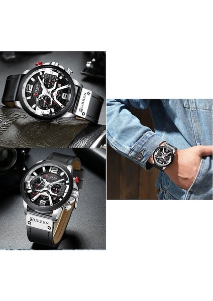 Curren 8329 Erkek Saati Siyah (Yurt Dışından) modelleri