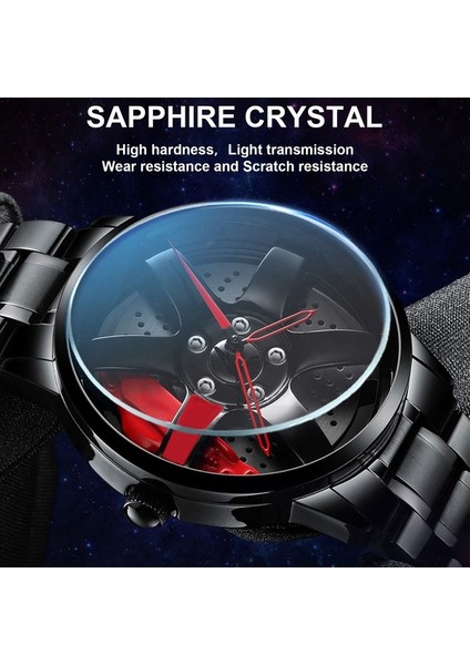 Erkek Waterproof Spor Tekerlek Tam Kuvars Kol Saati Red (Yurt Dışından) indirimleri