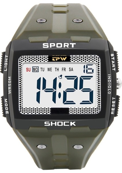 Oloey K9004 Çok Işlevli Dijital Su Geçirmez Spor Saat - Yeşil (Yurt Dışından)