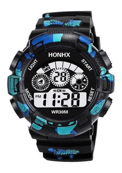 Erkek Kol Saati Spor Desen Dijital LED Analog Kuvars (Yurt Dışından)