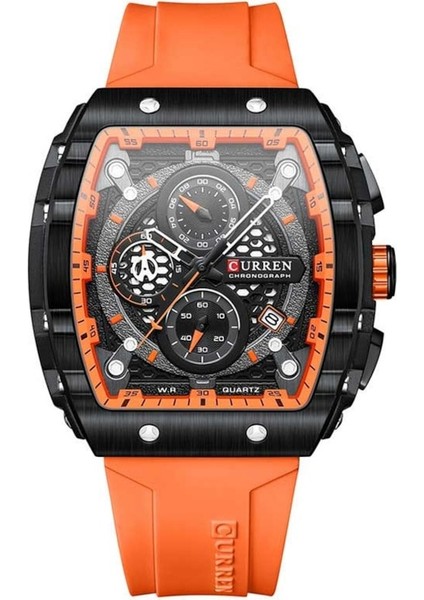 Curren 8442 Turuncu Erkek Kol Saati (Yurt Dışından)