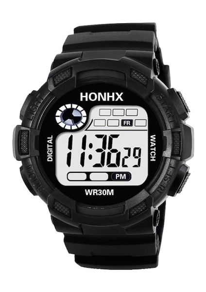 Honhx Erkek Kol Saati Spor Desen Dijital LED Analog Kuvars (Yurt Dışından)
