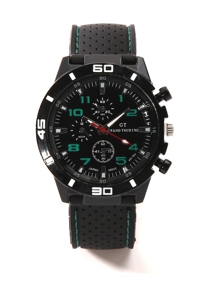 Erkek Kol Saati Ordu Stil Silikon Green (Yurt Dışından)
