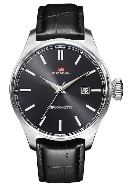 Va Va Voom VA2093 Erkek Saati Siyah Kordonlu (Yurt Dışından)