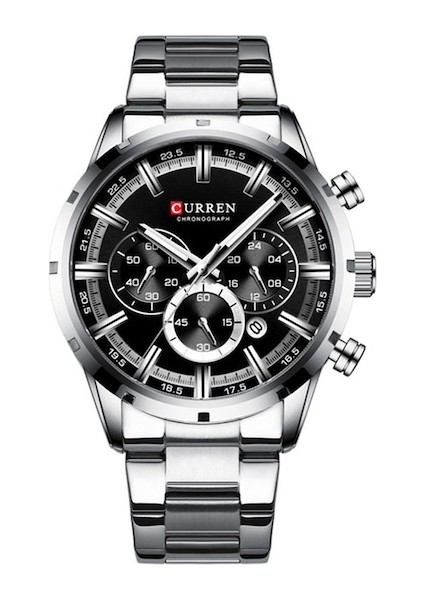 Curren Erkek Yuvarlak Paslanmaz Çelik Waterproof Kuvars Kol Saati Blue (Yurt Dışından)