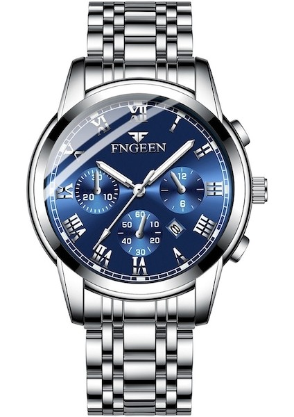 Fashionwoca WN215 Gümüş Erkek Su Geçirmez Saat (Yurt Dışından)