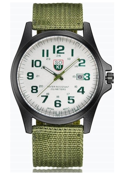Cbtx Naylon Kordon Quartz Erkek Kol Saati Yeşil (Yurt Dışından)