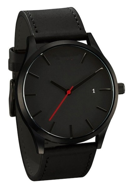 Erkek Kol Saati Quartz Çift Modası Business Stili Yuvarlak Kasa (Yurt Dışından)