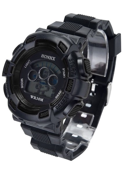Honhx Erkek Dijital Spor Kol Saati Siyah (Yurt Dışından)