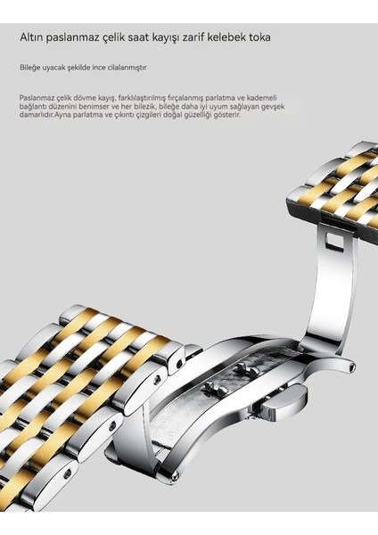 Jolıta Erkek Saat Su Geçirmez Aydınlık Takvim Kuvars Saat Gümüş -GZ1001 (Yurt Dışından) modelleri