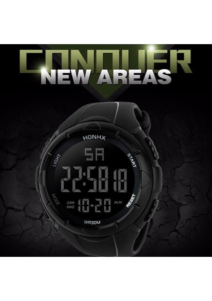Honhx Analog Dijital Askeri Lüks Siyah Spor Erkek Saati (Yurt Dışından) modelleri