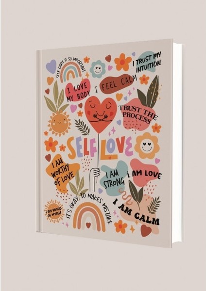 Self Love Çizgili 96 Yaprak Sert Kapak Defter