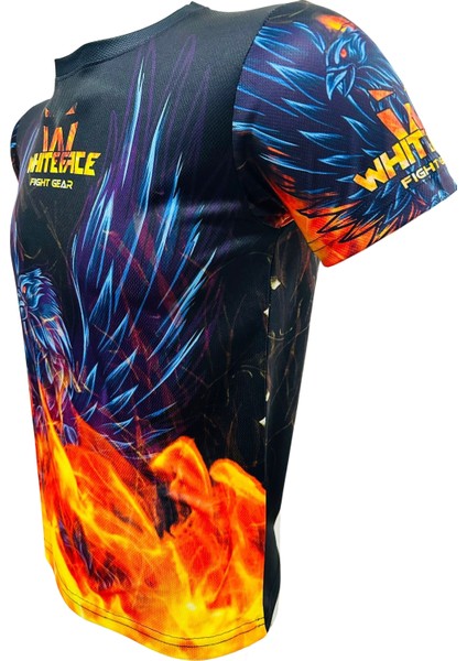 Özel Tasarım Dijital Anka Kuşu Baskılı Tişört (Siyah) fiyatları