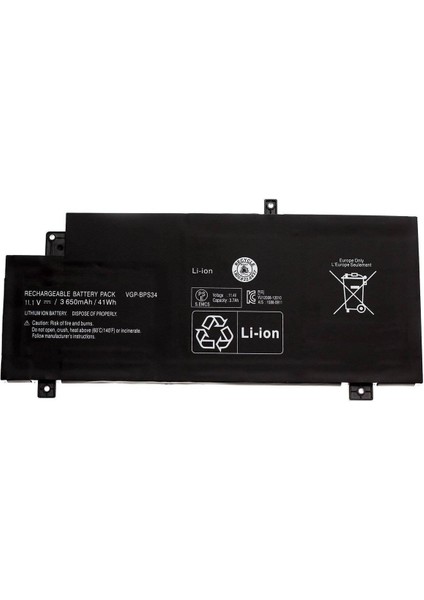 Sony ile Uyumlu Vaio SVF15A1Z2E Batarya ile Pil VGP-BPS34