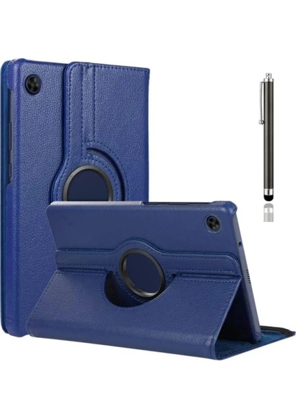 Aksesuar Dünyası Samsung Galaxy Tab A9 8.7 Inç Tablet Uyumlu 360 Derece Dönebilen Kapaklı Kılıf Koruyucu Zırh Kapak