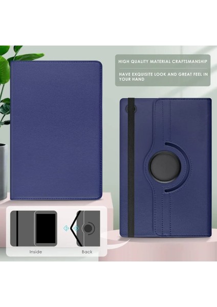 Aksesuar Dünyası Samsung Galaxy Tab A9 8.7 Inç Tablet Uyumlu 360 Derece Dönebilen Kapaklı Kılıf Koruyucu Zırh Kapak fırsatları