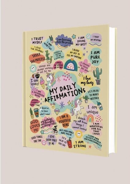 My Daily Affirmations Çizgili 96 Yaprak Sert Kapak Defter