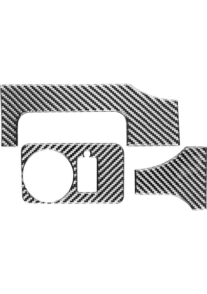Etiket Trim, Karbon Fiber Araba Far Anahtarı Kapağı Etiket Trim Için 2005 2006 2007 2008 2009 Iç Aksesuar, Karbon Fiber Desen (Yurt Dışından)