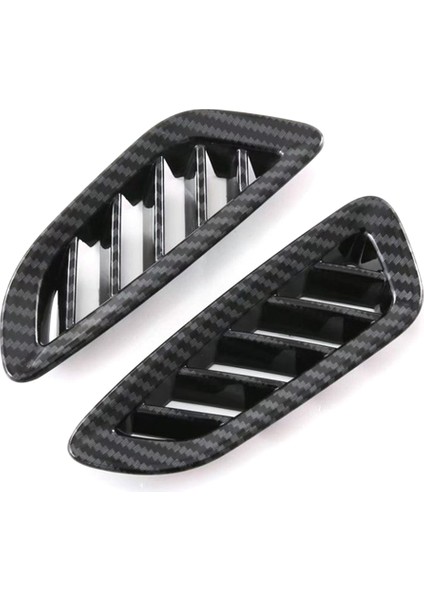 Araba Sticker, 2022 Karbon Fiber Araba Dashboard Hava Çıkış Havalandırma Ayar Kapağı Etiket Dekorasyon Çerçeve, Karbon Fiber Desen (Yurt Dışından)