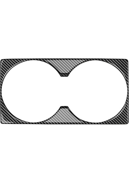 Araba Çıkartmaları, Araba Karbon Fiber Merkezi Konsol Su Bardağı Tutucu Dekorasyon Kapak Trim Çıkartmalar 2022 2023, Karbon Fiber Desen (Yurt Dışından)