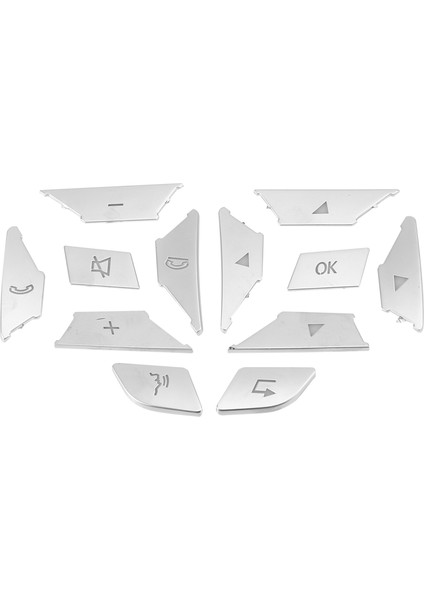 Etiket, Direksiyon Düğmesi Anahtarı Ayar Kapağı Etiket Ce ml Cla Gla Sl Sınıfı W176 W246 W212 W204, Gümüş (Yurt Dışından)