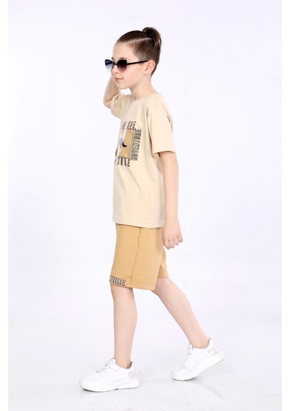 Erkek Çocuk T-Shirt ve Şort 2 Li Takım VF24KMR5100304