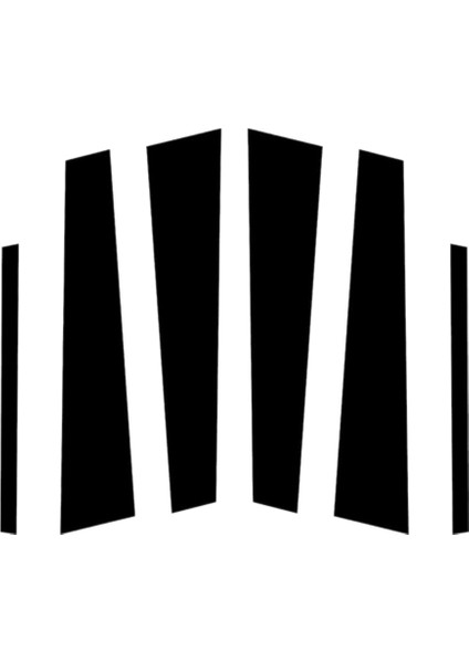 Araba Pencere Aı Sticker, Pencere Aı Vinil Yapışkan Accord Sedan 2013-2017 Için Uyumlu Araba Kaplama Dekoratif Sticker Aksesuarları, Siyah (Yurt Dışından)