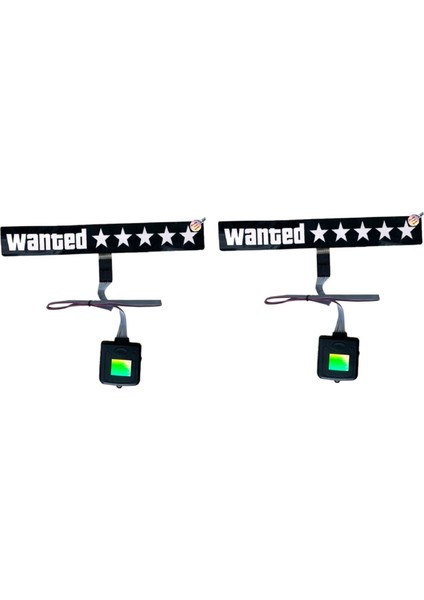 Aydınlık Araba Çıkartmaları, 2x Cam Ektrikli Aranıyor Araba LED Beyaz Işık Up Jdm Glow Pan Dekorasyon Aksesuarları Için Pencere Çıkartmaları, Siyah (Yurt Dışından)