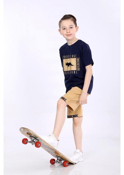 Erkek Çocuk T-Shirt ve Şort 2 Li Takım VF24KMR5100304