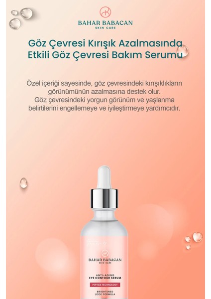 Göz Çevresi Kırışık Azalmasında Etkili Göz Çevresi Bakım Serumu 30ml fırsatları